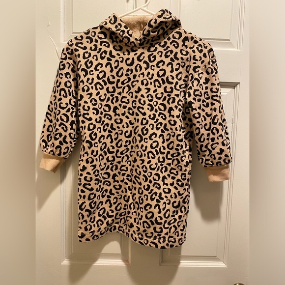 Old Navy Other - Leopard Print Hoodie Dress